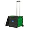 Bazic Products BAZIC Folding Cart on Wheels w/Lid Cover, 16 x 18 x 15in, Black/Green 2198 - alternate 2
